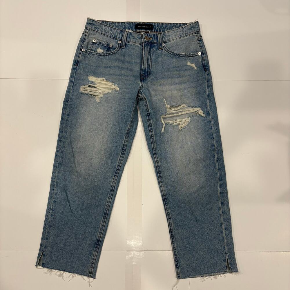 Aeropostale Low Rise Baggy Crop Jeans